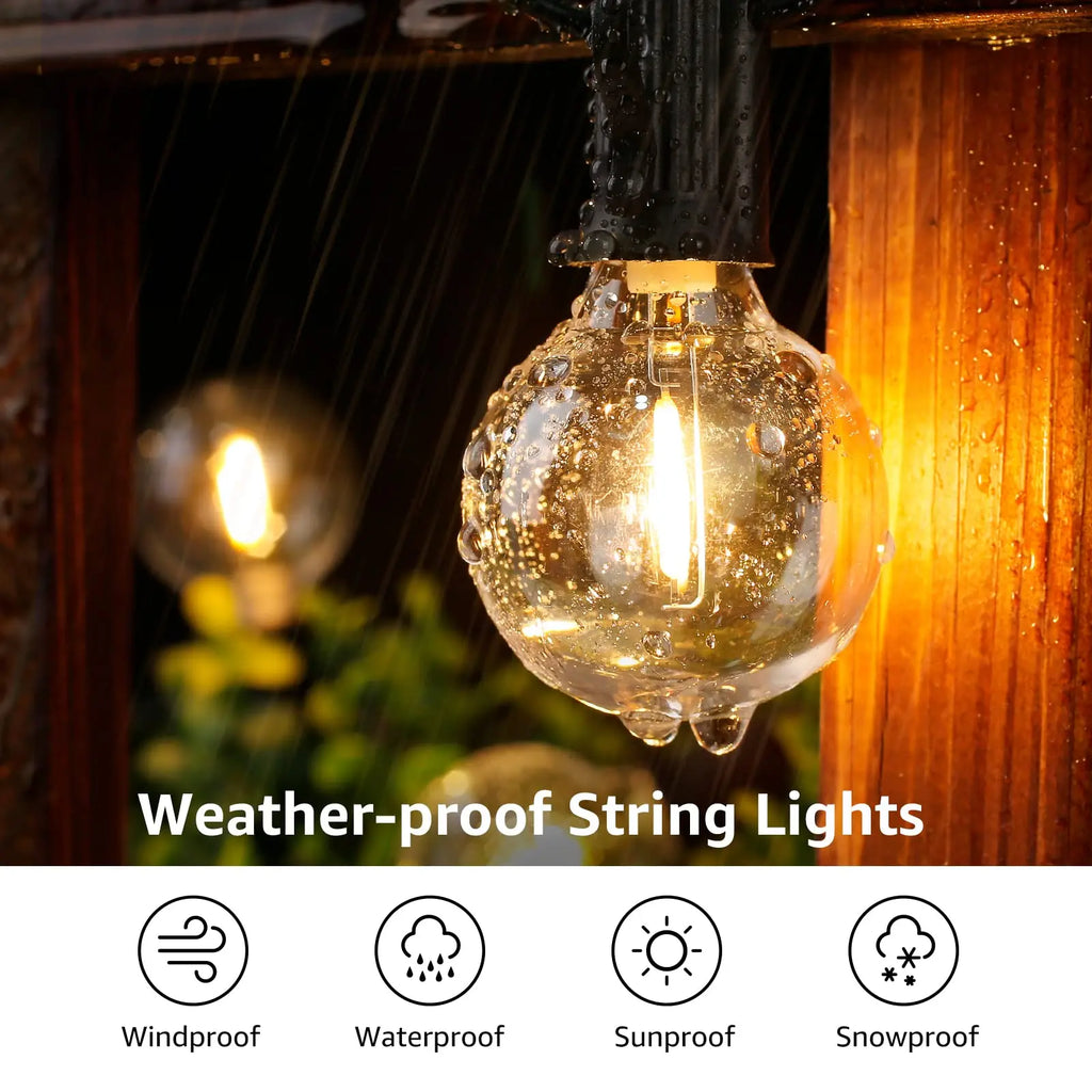 G40 Globe Outdoor String Lights