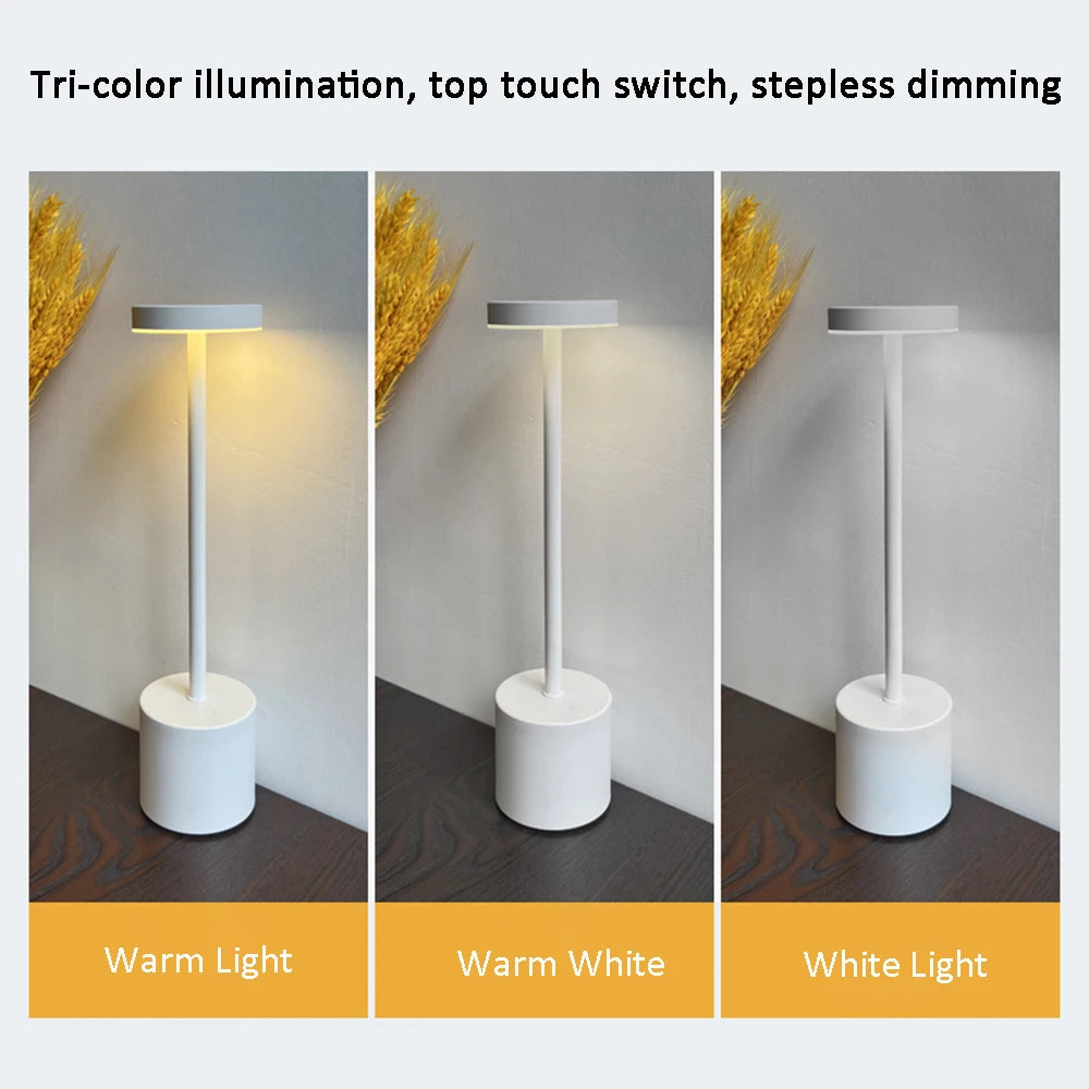 Wireless Rechargeable LED Touch Desk Lamp